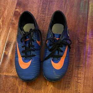 Nike Cristiano Ronaldo Kids Blue and Orange Indoor Soccer Cleats